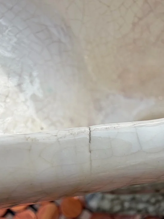 🪴 Vintage Ceramic Green Footed Planter (Possibly Unstamped McCoy), c. 1950-60 - Picture 7 of 10